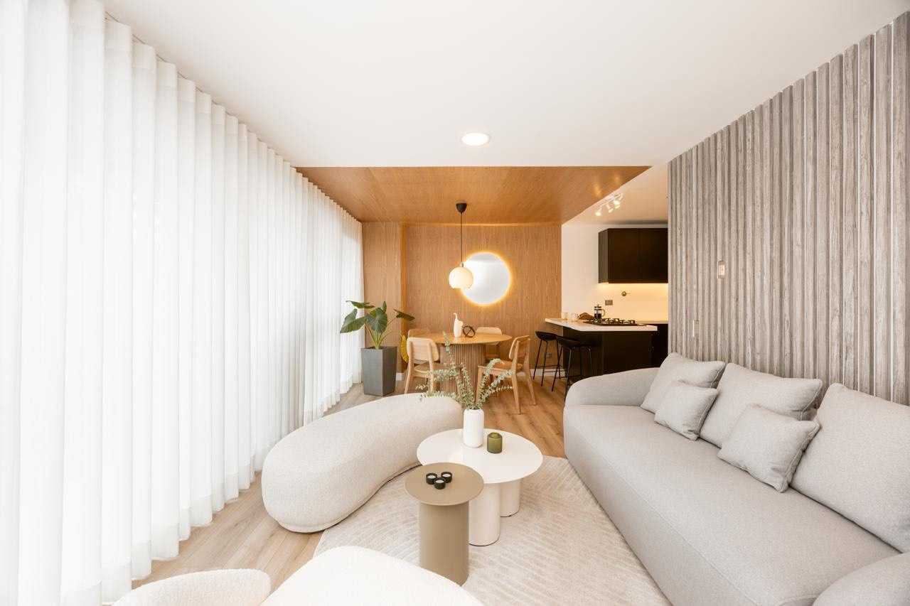 Modern furnished living room